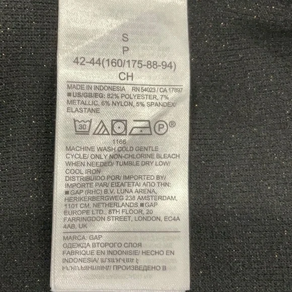 Gap Dress NWT low back metallic midi dress size S - Picture 9 of 9